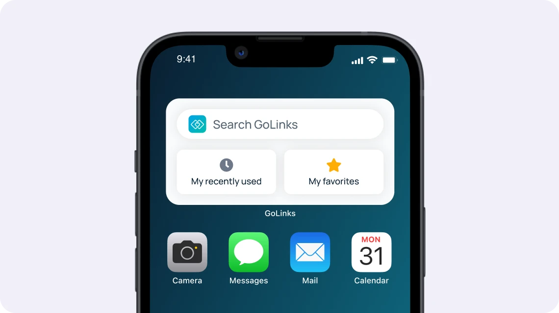 Pin company resources to your phone with the GoLinks iOS widget
