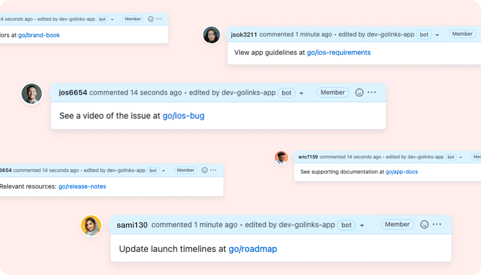 GoLinks in GitHub issues